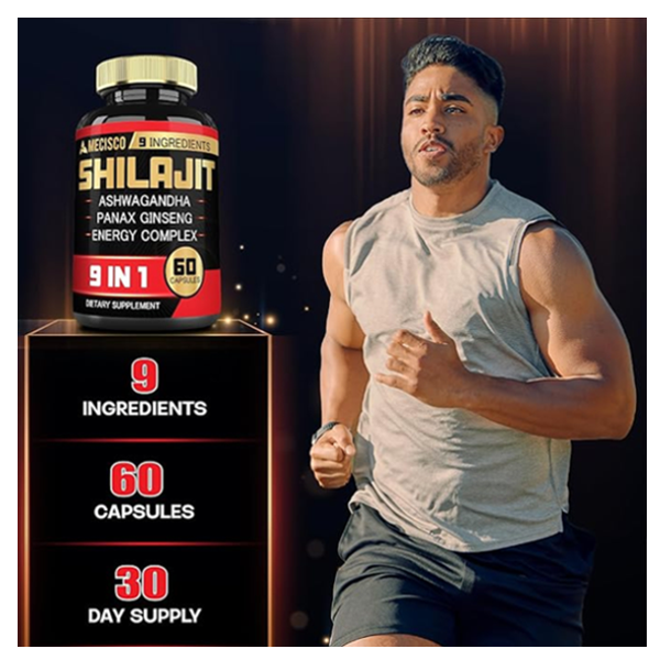 Mecisco Shilajit Ashwagandha 1000 Mg Capsules