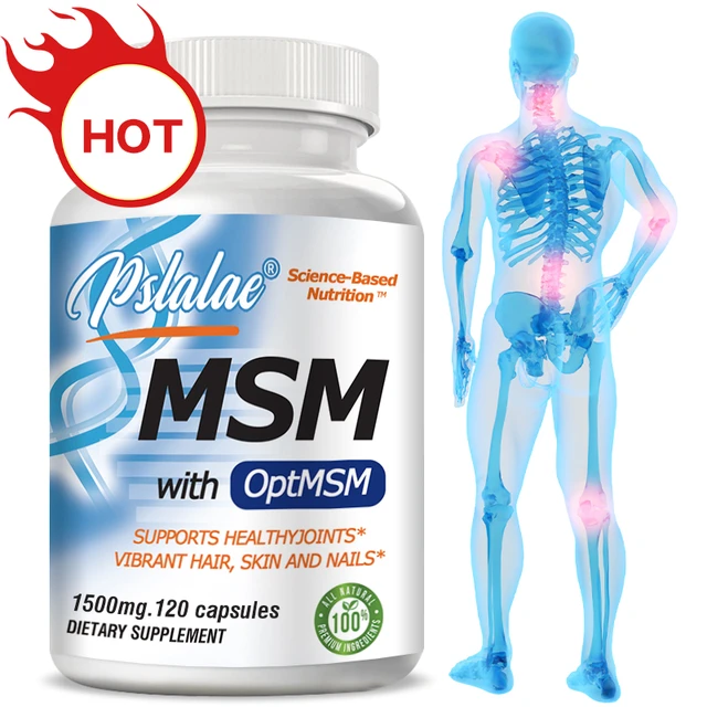 Pslalae MSM with OptiMSM 1500mg Capsules
