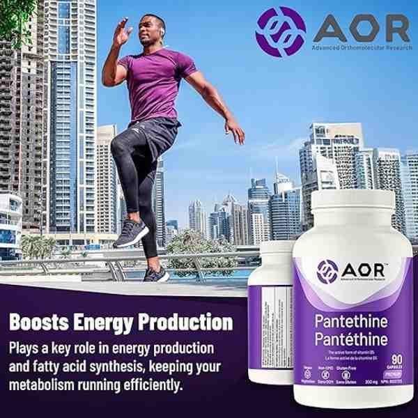 AOR Pantethine 300 mg 90 Vegan Capsules