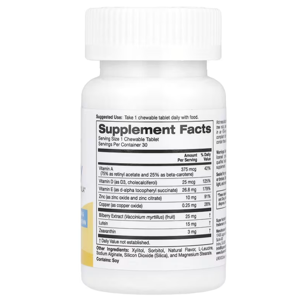 Super Nutrition Chewable See Clearly Tablets