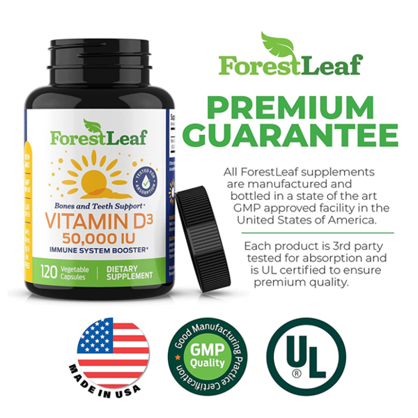 Forest Leaf Vitamin D3 50000 IU