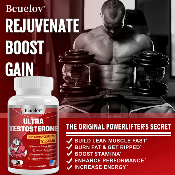 Bcuelov Men's Testosterone Booster Capsules
