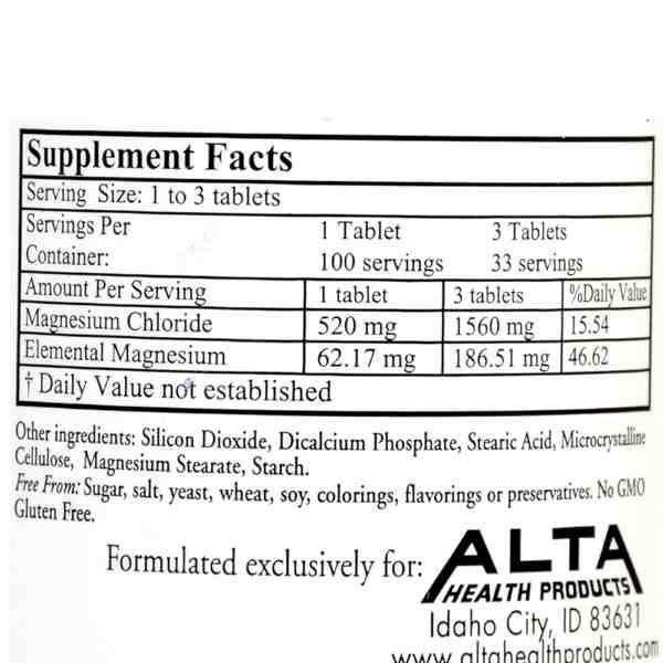 ALTA Health Products Magnesium Chloride