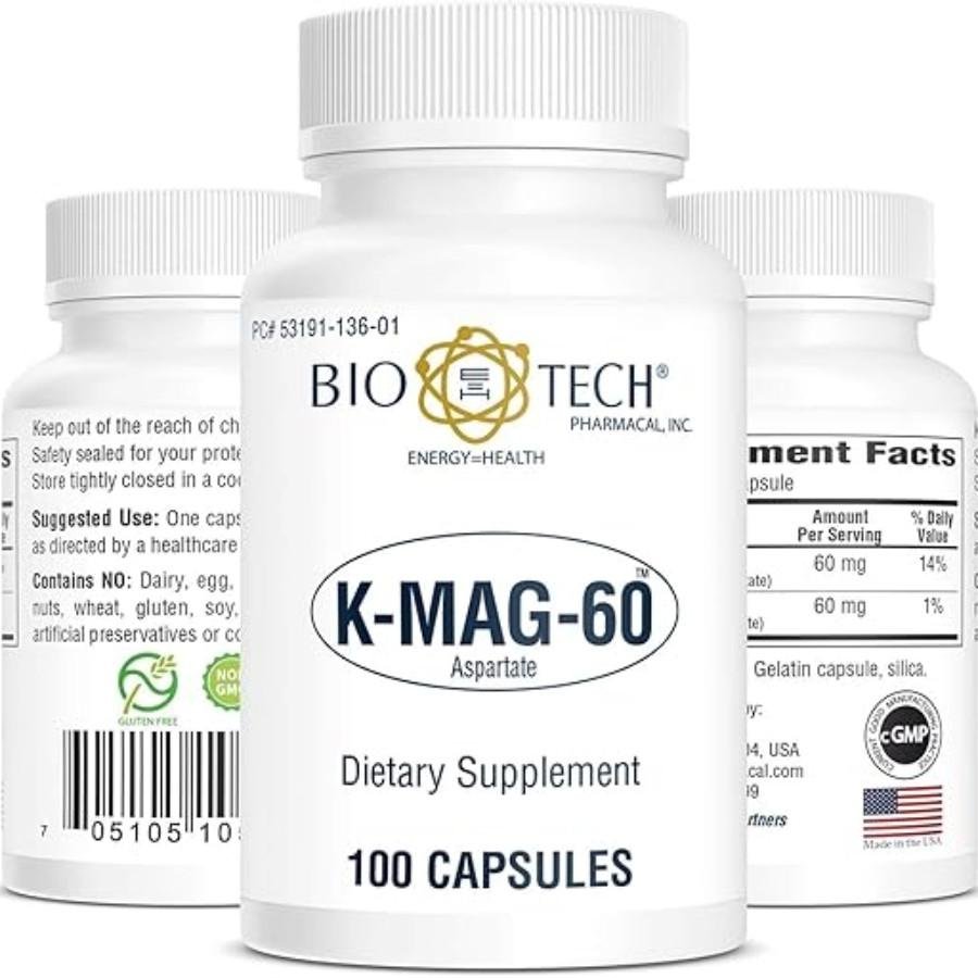Bio Tech K-Mag-60 Supplement