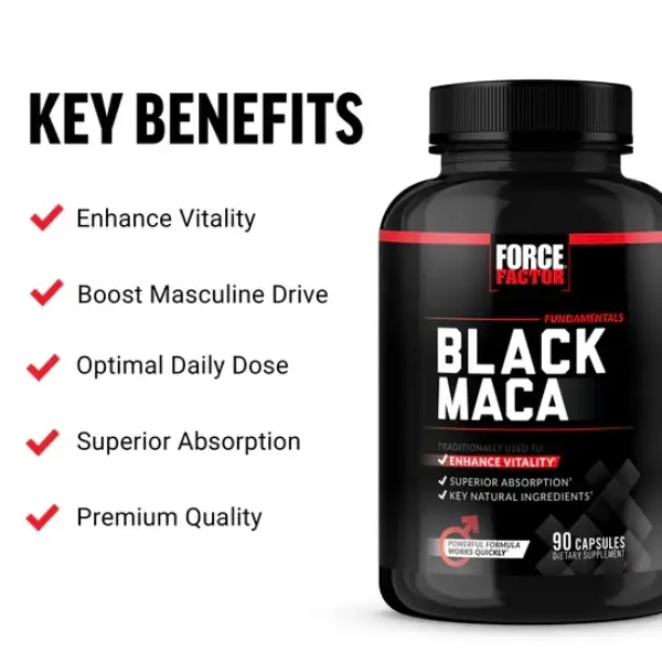 Force Factor Black Maca Supplement