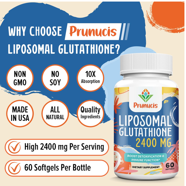 Prunucis Liposomal Glutathione 2400 MG Capsules