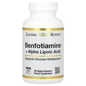 California Gold Nutrition® Benfotiamine + Alpha Lipoic Acid