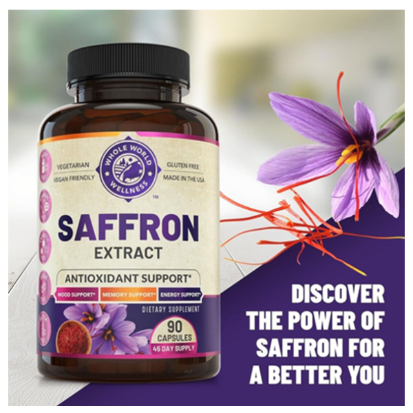Whole World Wellness Saffron Extract Capsules