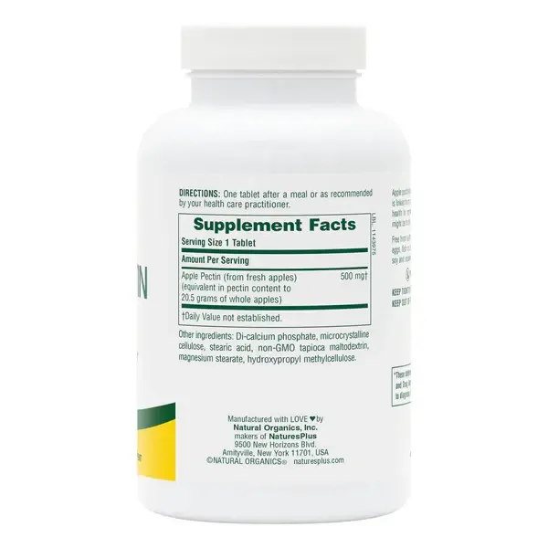 Natures Plus Apple Pectin 500mg Supplement