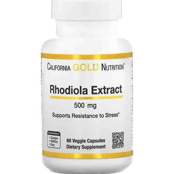 California Gold Nutrition Rhodiola Extract 500 mg