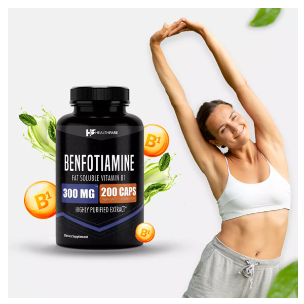 Healthfare Benfotiamine 300 Mg Capsules