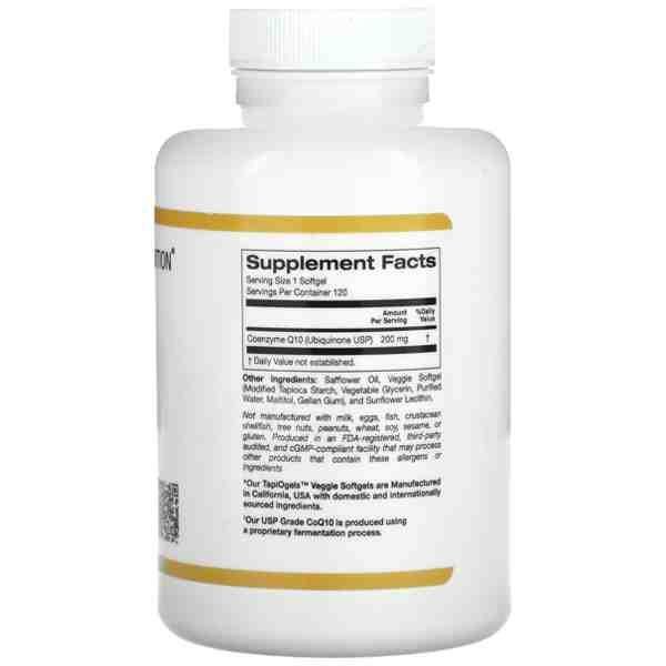 California Gold Nutrition CoQ10 100 mg