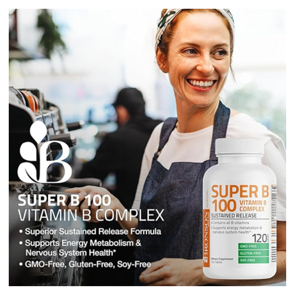 Bronson Super Vitamin B 100 Complex Tablets