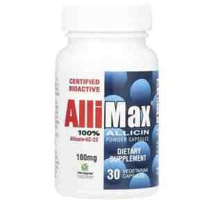 AlliMax – 100% Allicin Powder Capsules| 30 Vegetarian Capsules