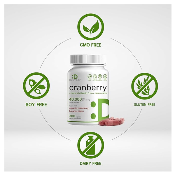 Deal Supplement Cranberry 40000 Mg Capsules