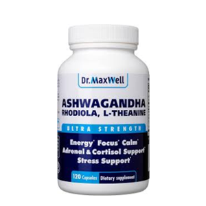Dr. Maxwell Ashwagandha, Rhodiola, L-Theanine Capsules