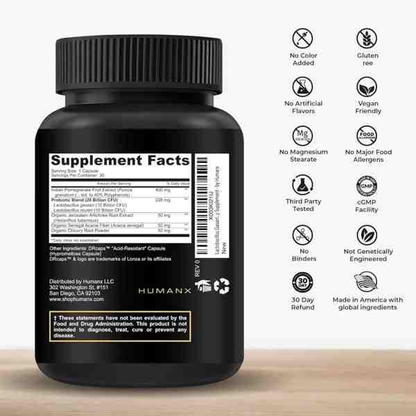 Human X Lactobacillus Gasseri and Reuteri 20 Billion CFU