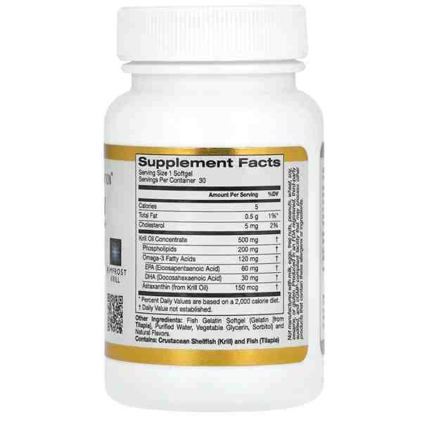 California Gold Nutrition Antarctic Krill Oil