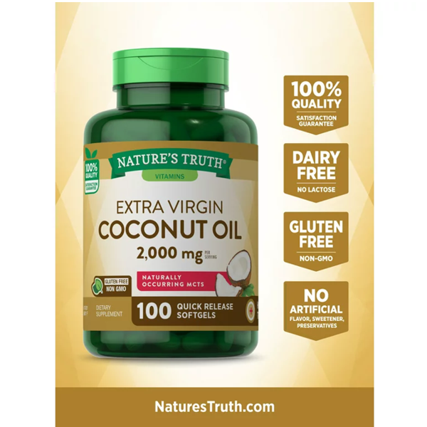 Nature's Truth Coconut Oil Capsules