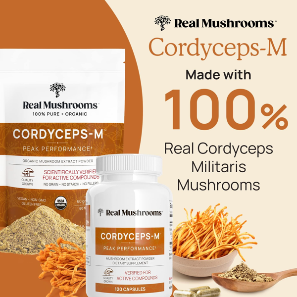 Real Mushrooms Cordyceps-M Peak Performance