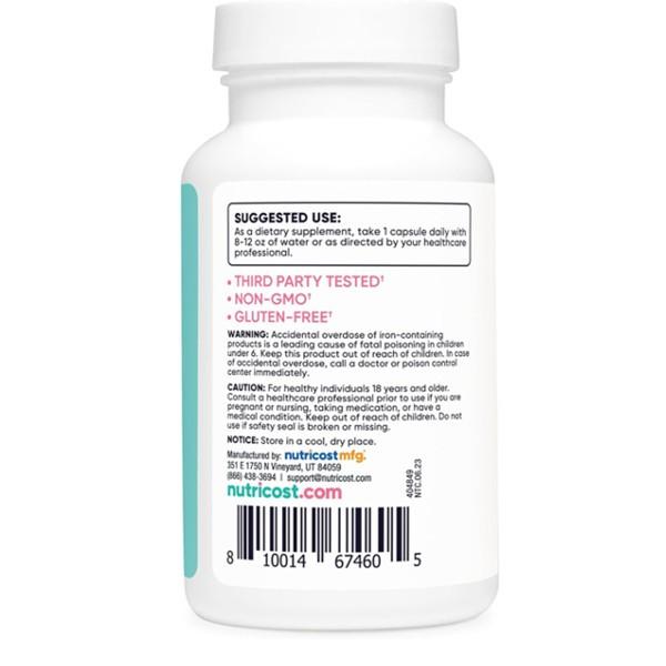 Nutri cost Women iron with Vitamin C & Vitamin B12 Supplement