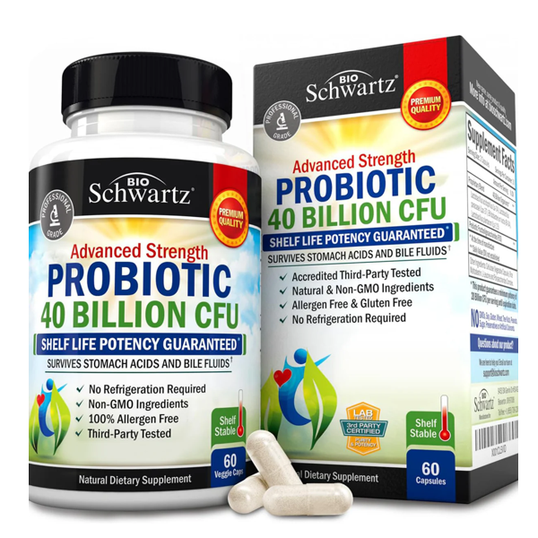 Bio Schwartz Advanced Strength Probiotic Capsules
