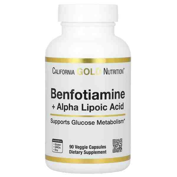 California Gold Nutrition® Benfotiamine + Alpha Lipoic Acid