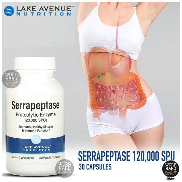 Lake Avenue Nutrition Serrapeptase 120,000 SPUs