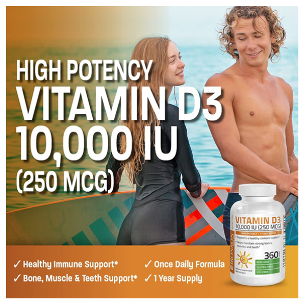 Bronson Vitamin D3 250 Mcg Supplement