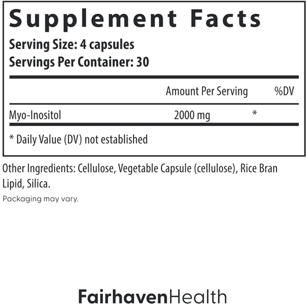 Fairhaven Health Myo-inositol Capsules