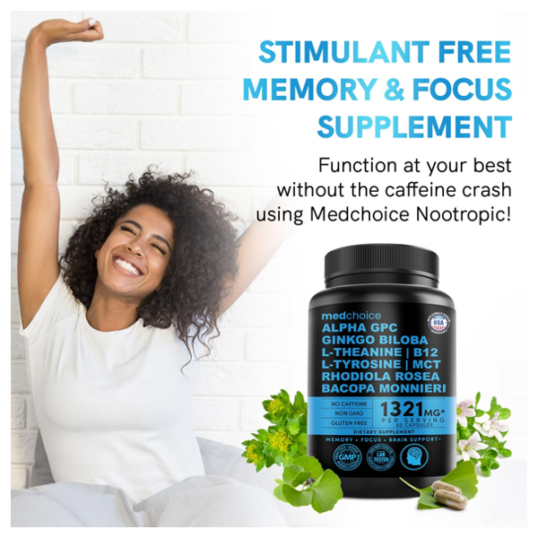 MedChoice Alpha Gpc, Ginkgo Biloba Capsules