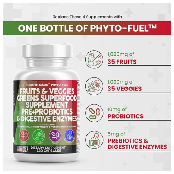 Clean Nutraceuticals Fruit & Veggies Capsules