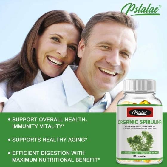 Pslalae Organic Spirulina Capsules