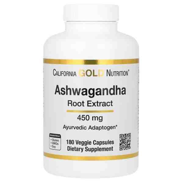 California Gold Nutrition Ashwagandha Root Extract 450 mg