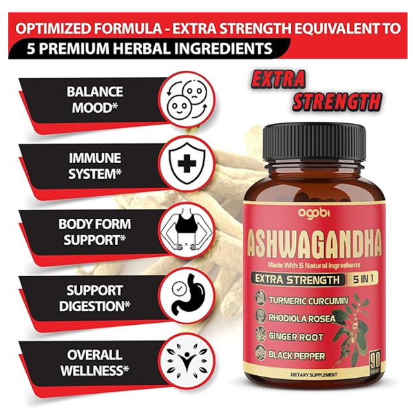 Agobi Ashwagandha Extra Strength Capsules