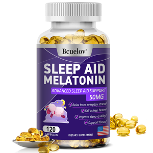 Bcuelov Sleep Aid Melatonin Capsules