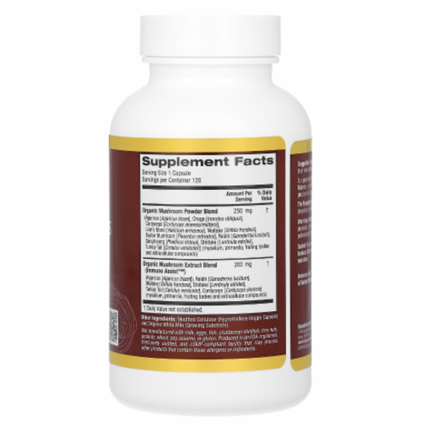 California Gold Nutrition Fungiology, MushRex Plus Capsules