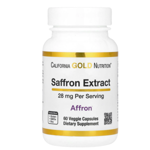 California Gold Nutrition Saffron Extract With Affron 28 Mg Capsules
