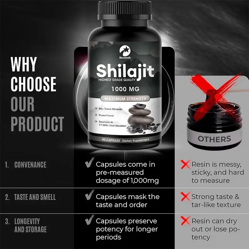 Kexinsh Shilajit Capsules 1000mg