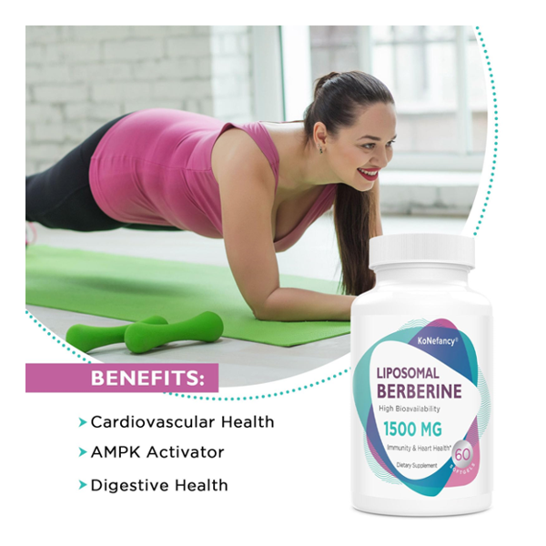 KoNefancy Liposomal Berberine 1500 Mg Supplement