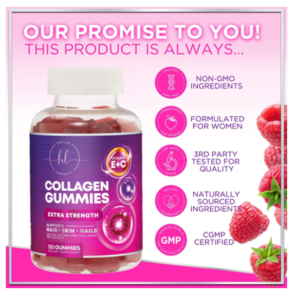 Hello Lovely Collagen Gummies Extra Strength