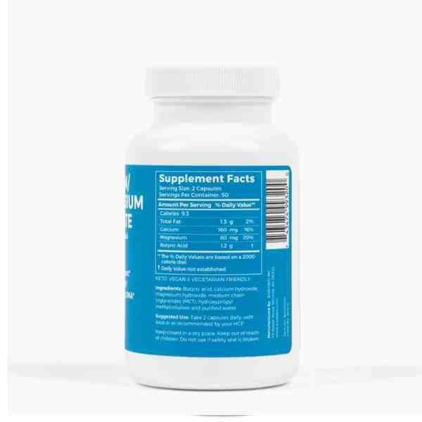 BODYBIO Calcium/Magnesium Butyrate | 250 Capsules