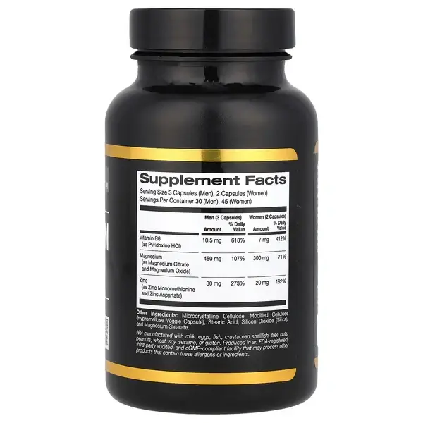 California Gold Nutrition Sport Zinc, Magnesium & Vitamin B6