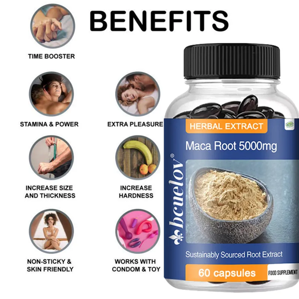 Bcuelov Organic Maca Root Capsules