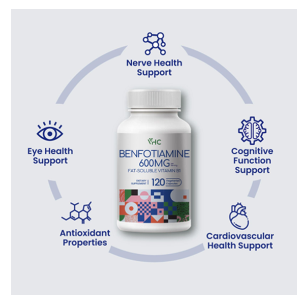 VHC Benfotiamine 600Mg Supplement