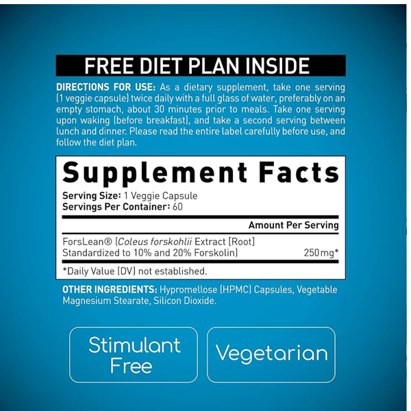 BioGenetic Labs Forskolin Lean & Tone Capsules