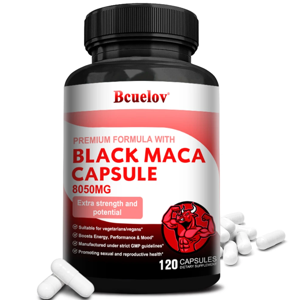 Bcuelov Black Maca Capsules 8050Mg