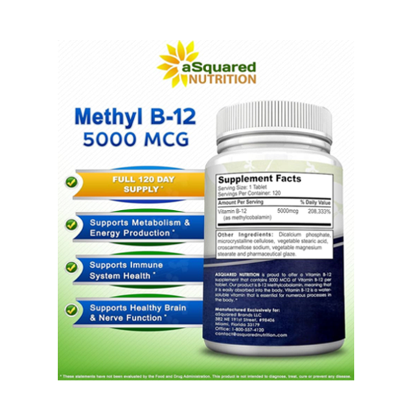 aSquared Nutrition Methyl-b12 Supplement