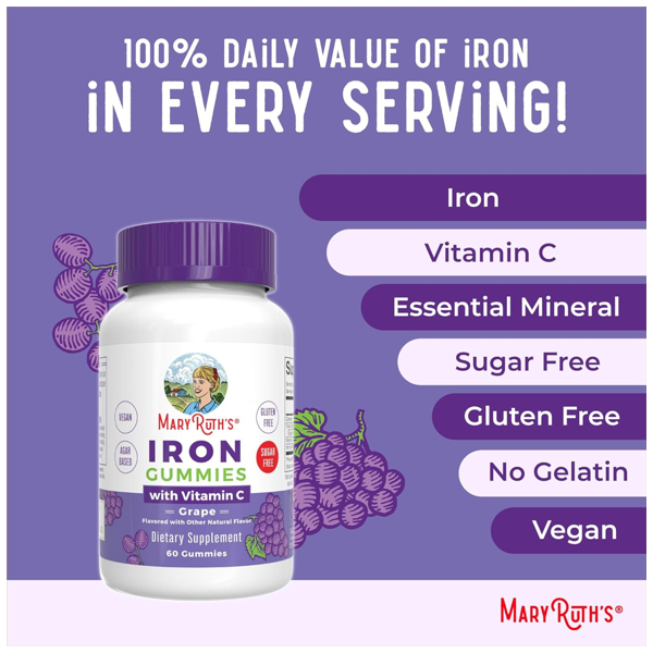 Mary Ruth's Iron Gummies