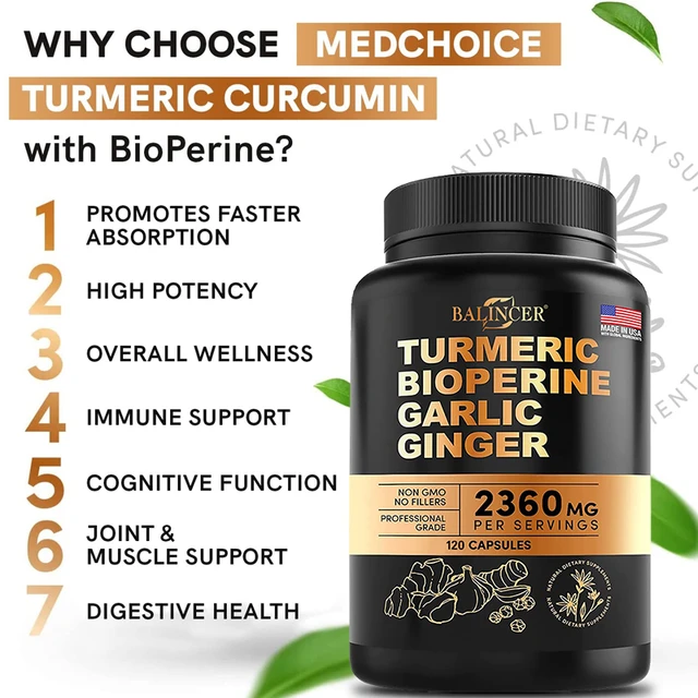 Balincer Turmeric Bioperine Garlic Ginger